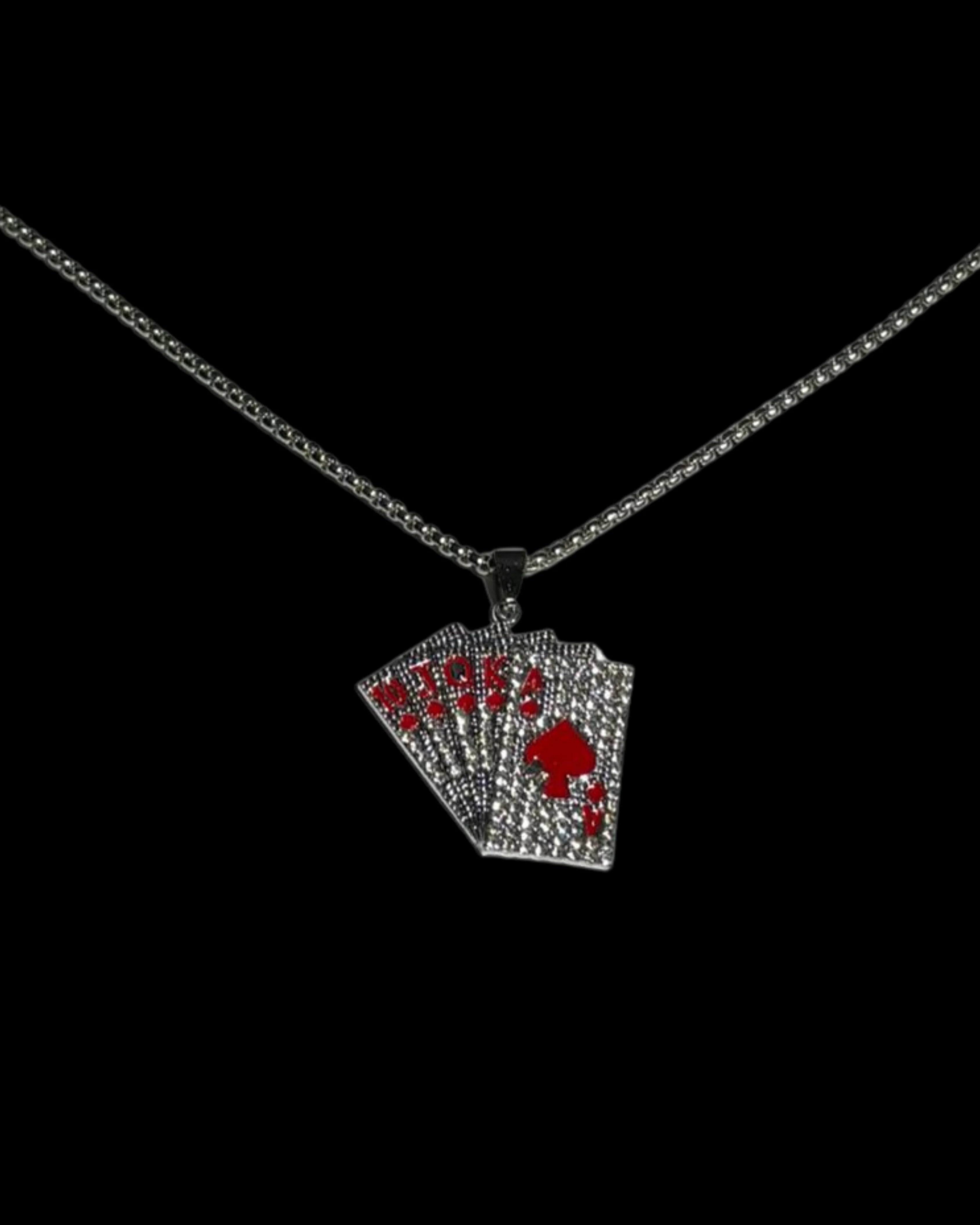 Iced "Ace of Spades" Pendant