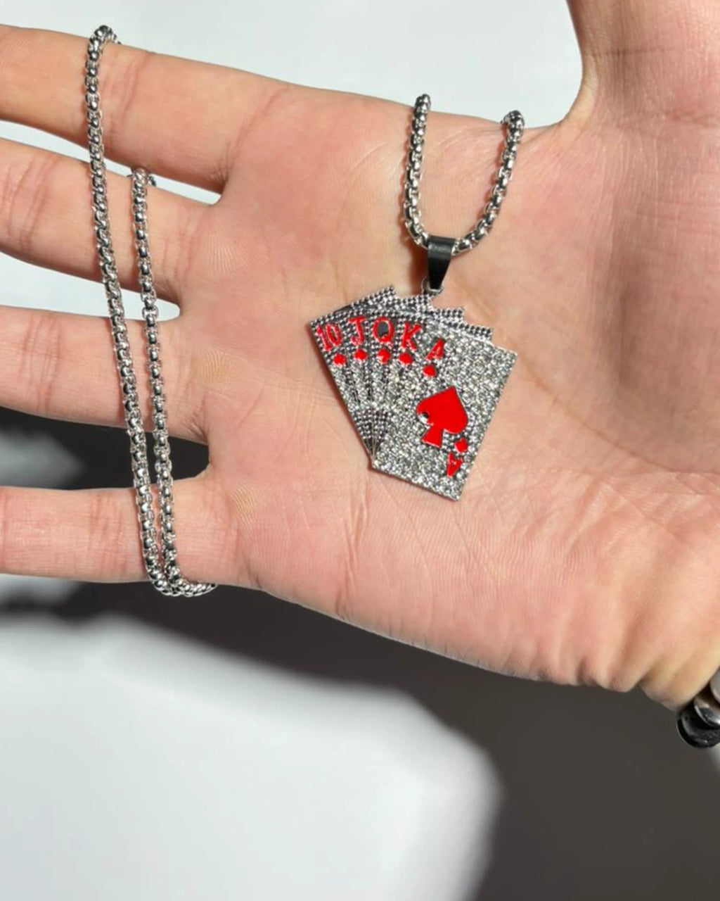 Iced "Ace of Spades" Pendant
