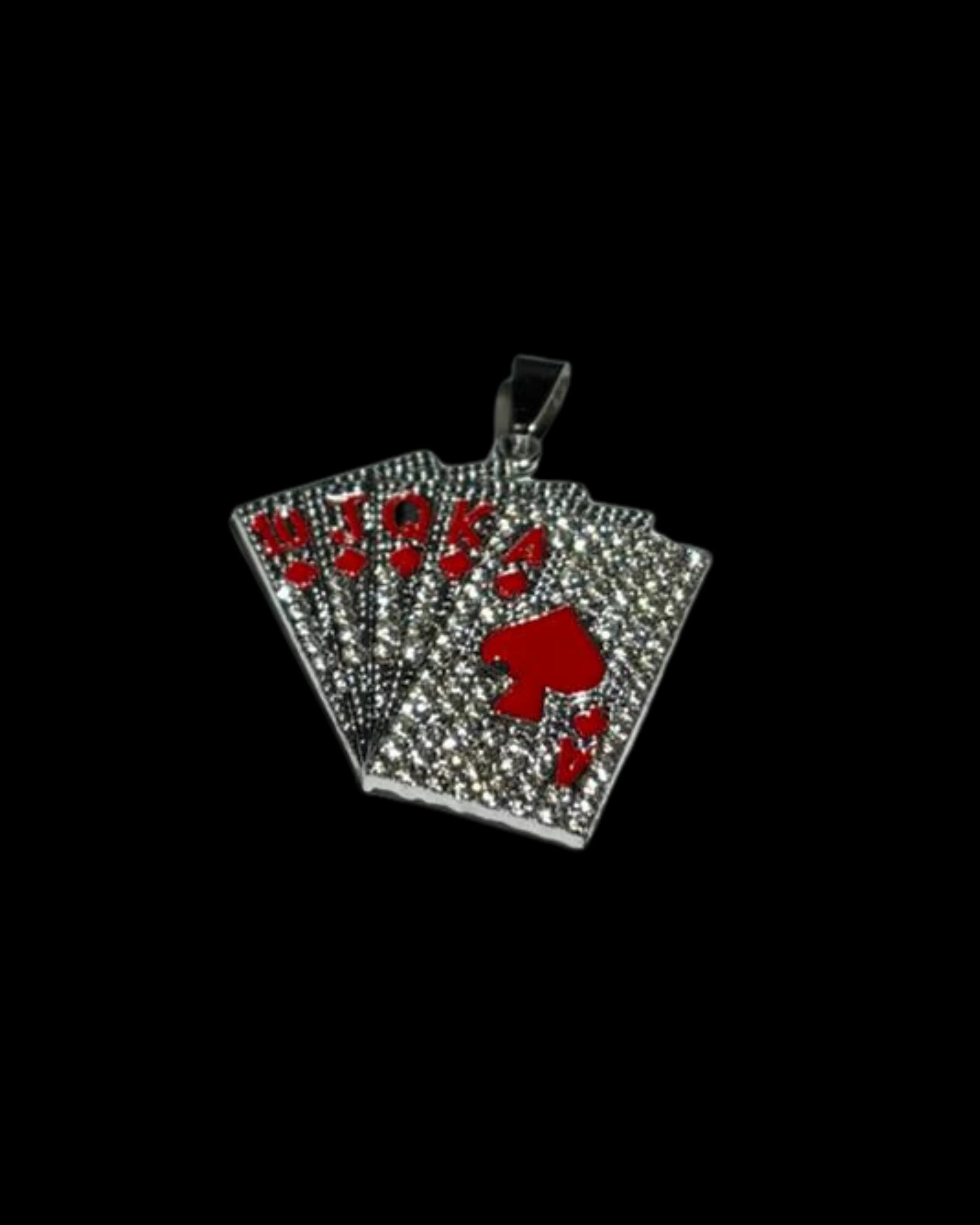 Iced "Ace of Spades" Pendant