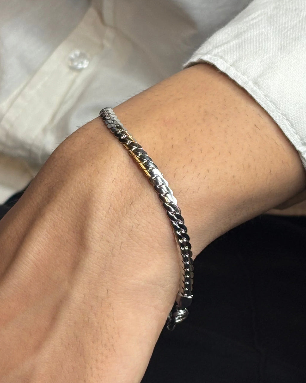 Cuban Curb Link Bracelet (4mm)