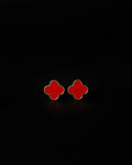 Clover Earrings (Red)