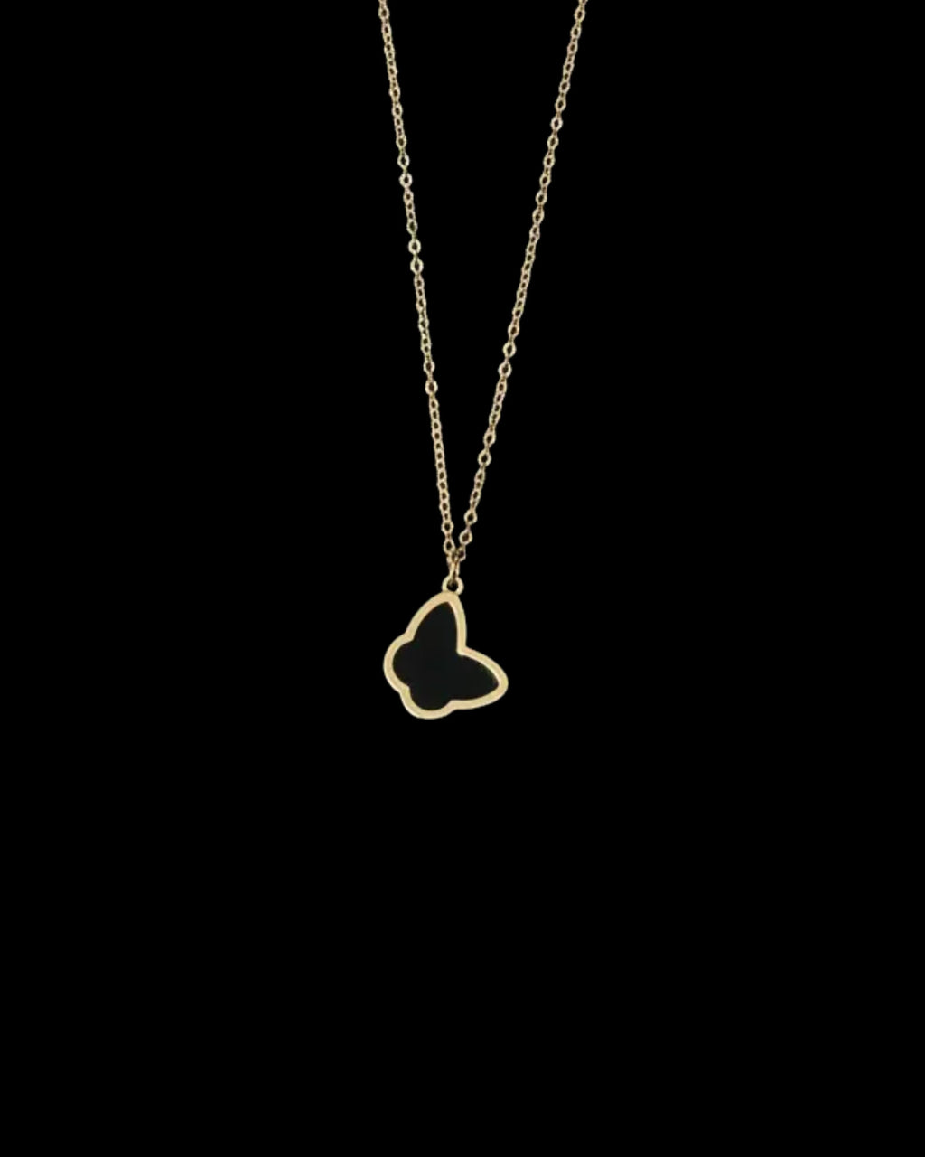 Butterfly Pendant (Black)